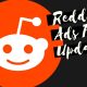 A picture of the Reddit logo with a message about their January 2020 pixel update